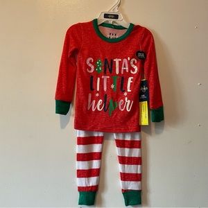 NEW PJ Essentials Santa's Little Helper size 2T